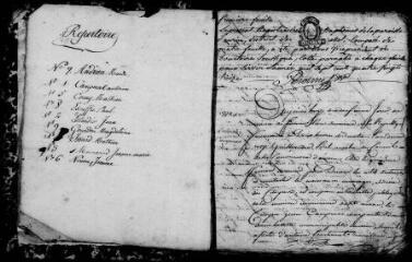 147 vues Aurin. 1 E 8 registre d'état civil : naissances, mariages, décès. (collection communale)