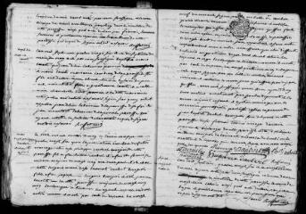 142 vues Beaufort. 1 E 3 registre paroissial : baptêmes, mariages, sépultures, puis registre d'état civil : naissances, mariages, décès. (collection communale)