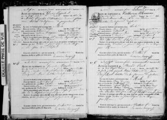 306 vues Castanet-Tolosan. 1 E 6 registre d'état civil : naissances, mariages, décès. (collection communale)