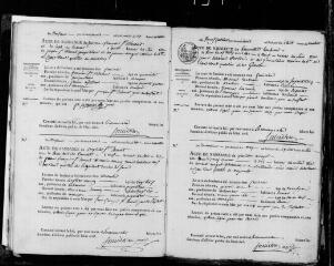 244 vues Escanecrabe. 1 E 7, registre d'état civil : naissances, mariages, décès. (collection communale)