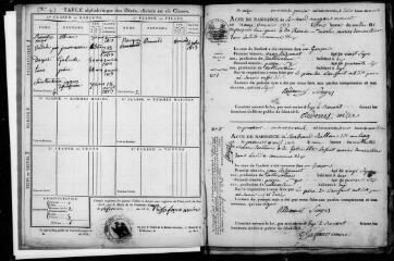 134 vues Eup. 1 E 5 registre d'état civil : naissances, mariages, décès. (collection communale)