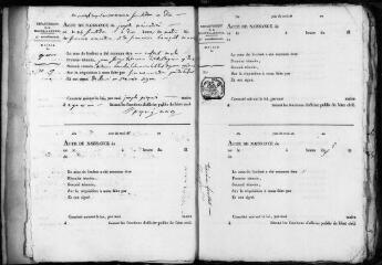 180 vues Grazac. 1 E 5 registre d'état civil : naissances, mariages, décès. (collection communale)
