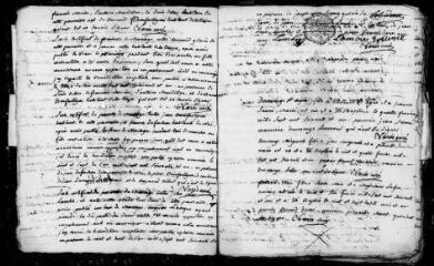 312 vues Longages. 1 E 6, registre paroissial : baptêmes, mariages, sépultures. (collection communale)