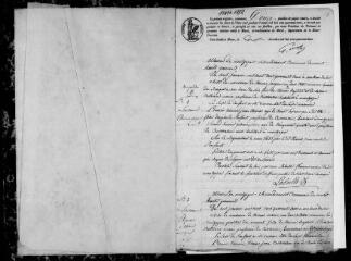 116 vues Montgazin. 1 E 9, registre d'état civil : naissances, mariages, décès. (collection communale)