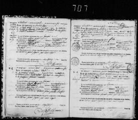 174 vues Montjoire. 1 E 18 registre d'état civil : naissances, mariages, décès. (collection communale)