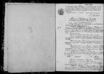 141 vues Pechbonnieu. 1 E 11 registre d'état civil : naissances, mariages, décès. (collection communale)