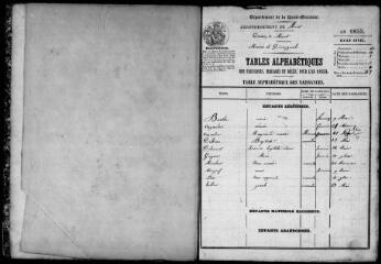 129 vues Pinsaguel. 1 E 15 registre d'état civil : naissances, mariages, décès. (collection communale)