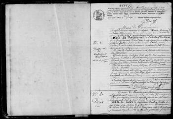 189 vues Poucharramet. 1 E 18 registre d'état civil : naissances, mariages, décès. (collection communale)