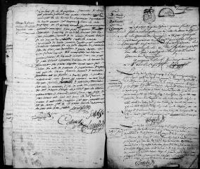 139 vues Rieumajou. 1 E 2, registre d'état civil : naissances, mariages, décès. (collection communale)