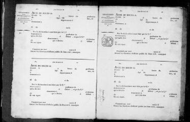 41 vues Sana. 1 E 3 registre d'état civil : décès. (collection communale)