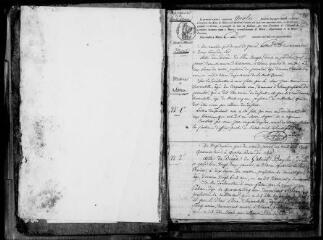 65 vues Sana. 1 E 9 registre d'état civil : naissances, mariages, décès. (collection communale)