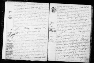 81 vues Saussens. 1 E 11 registre d'état civil : naissances, mariages, décès. (collection communale)