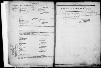139 vues Touille. 1 E 4 registre d'état civil : naissances, mariages, décès. (collection communale)