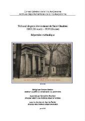  - Tribunal de première instance de Saint-Gaudens (1800-1959) (ouvre la visionneuse)