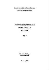 - Justice seigneuriale de Beauville (ouvre la visionneuse)