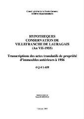  - Conservation de Villefranche-de-Lauragais (ouvre la visionneuse)