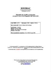 1 vue Boudrac, archives communales