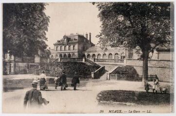 2 vues 34. Meaux. La Gare