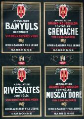 1 vue Vins : maison Henri Azalbert fils jeune (Narbonne).