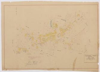 1 vue Section AB, éch. 1/1000.