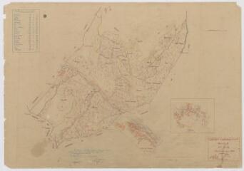 1 vue section A, 2ème feuille, éch. 1/2500.