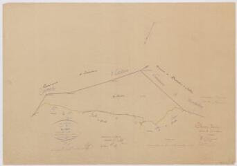 1 vue Section A, 1ère feuille, éch. 1/2500.