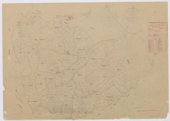 1 vue Section A, feuille unique, plan minute, éch. 1/2500.