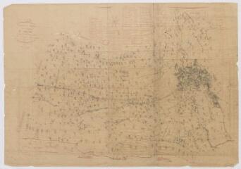 1 vue Section unique, 1ère feuille, pièce préparatoire, éch. 1/1250.