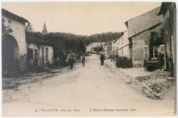 2 vues 4. Villotte : rue du Pâtis. - 29 juillet 1915. - Carte postale