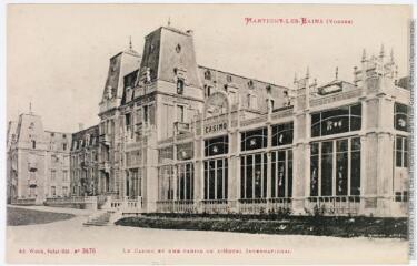 2 vues Martigny-les-Bains (Vosges) : le casino et une partie de l'hôtel international. - 13 janvier 1916. - Carte postale