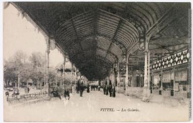 2 vues Vittel : les galeries. - 28 juin 1916. - Carte postale