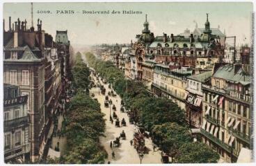 2 vues 4009. Paris : boulevard des Italiens. - 16 février 1917. - Carte postale