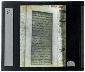 1 vue 82. [Inscription à l'entrée du fort Lucien Saint,