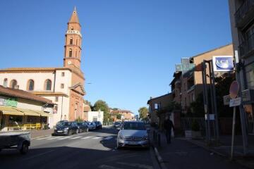 2 vues Place de l'église et route de Narbonne / Quentin Lacroix photographe. - 11 octobre 2017 et 30 octobre 2017. - Photographie numérique