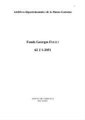 3138 Ko - Fouet, Georges (archéologue) (ouvre la visionneuse)