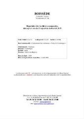 10 vues Boissède, archives communales