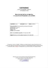 6 vues Castagnac, archives communales