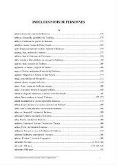 56 vues Index des noms de personnes contenues dans l'inventaire du fonds des Dominicains de Toulouse.  Les numéros de pages correspondent à celles de l'inventaire relié en PDF à la fiche de fonds (112 H).