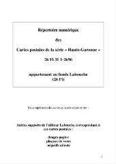 302 vues Haute-Garonne (catalogue des cartes postales Labouche)