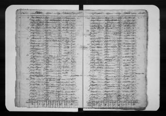 20 vues Commune d'Alan. 1 F 1.8 : listes nominatives de la population, 1809