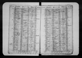 18 vues Commune d'Alan. 1 F 1.9 : listes nominatives de la population, 1810