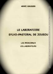 1 vue - 62. Le Laboratoire sylvo-pastoral de Jouéou (Laboratoire Forestier) - Les élèves et collaborateurs (ouvre la visionneuse)