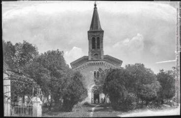 2 vues Le Gers. 264. Castéra-Verduzan : l'église. - Toulouse : phototypie Labouche frères, [entre 1905 et 1925], tampon d'édition du 28 septembre 1916. - Carte postale