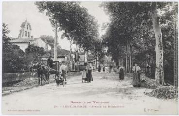 2 vues Banlieue de Toulouse. 21. Croix-Daurade : avenue de Montastruc. - Toulouse : phototypie Labouche frères, [entre 1905 et 1925]. - Carte postale