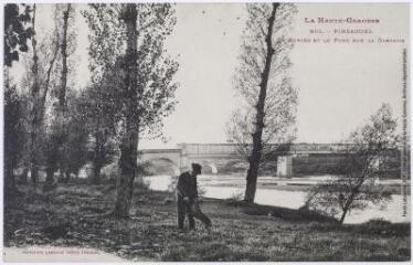 2 vues La Haute-Garonne. 905. Pinsaguel : le Ramier et le pont sur la Garonne. - Toulouse : phototypie Labouche frères, marque LF au verso, [entre 1905 et 1925]. - Carte postale