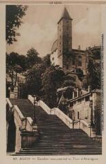 1 vue - Le Gers. 469. Auch : escalier monumental et tour d\'Armagnac. - Toulouse : édition Pyrénées-Océan, Labouche frères, [entre 1937 et 1950]. - Carte postale (ouvre la visionneuse)