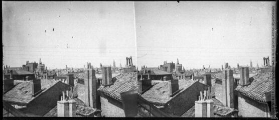 2 vues Vue générale vers la tour de Brucelles (97) ; vue prise depuis la tour de Brucelles : vers Lancefoc, Jacobins, Cordeliers (98)