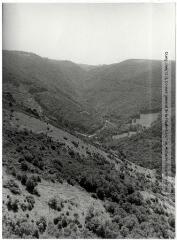1 vue Vallée du Sor (Tarn) : paysage / Jean Quéguiner photogr. - Juillet 1976. - Photographie