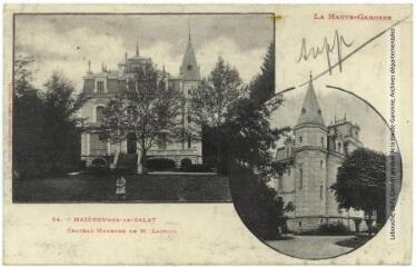 1 vue La Haute-Garonne. 84. Mazères-sur-le-Salat : château moderne de M. Lacroix. - Toulouse : phototypie Labouche frères, marque LF au verso, [1905]. - Carte postale