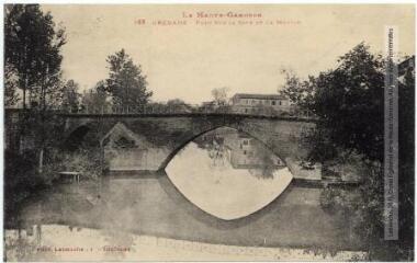 2 vues La Haute-Garonne. 169. Grenade : pont sur la Save et le moulin. - Toulouse : phototypie Labouche frères, marque LF au verso, [1918]. - Carte postale